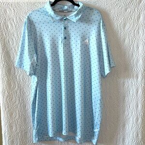 Adidas Ultimate Adidas Logo Print Golf Polo Shirt